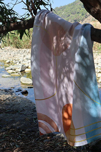 LAVENDIER Lavender Hoop Highly Water Absorbent Beach Towel