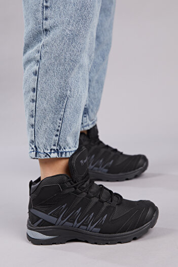 Tonny Black Unisex Μαύρες μπότες Trekking Tb601