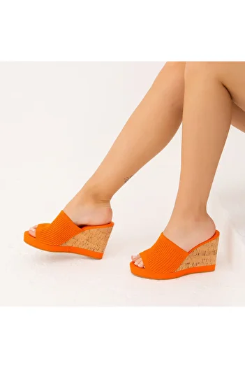 Tamer Tanca Women's Textile Wedge Slippers 889 557 Bn Trlk Y22