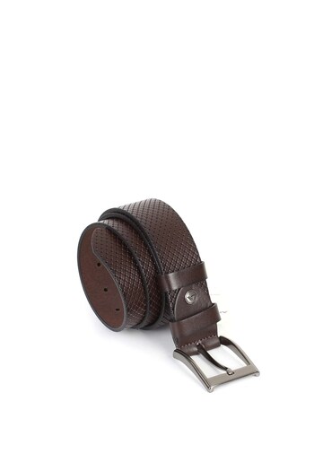 Aka Brown Sports Leather Belt - Sk064