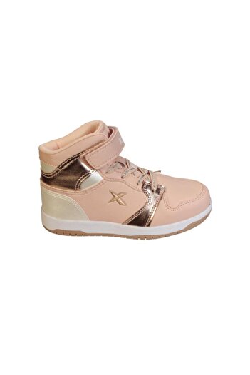 Kinetix KINETIX Girl's Pink High Top Velcro Thermo Non-Slip Sole Sneakers