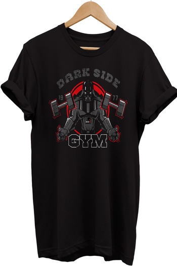 remonz Star Wars Darth Vader Gym με στάμπα 100% βαμβακερό μπλουζάκι Oversize Μπλουζάκι μεγάλου μεγέθους