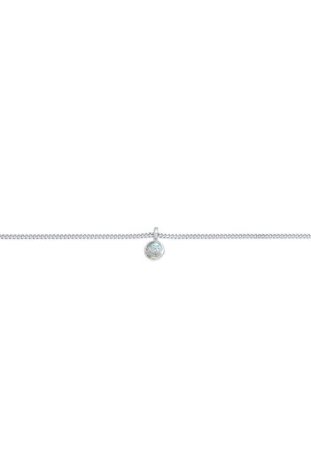 ELLI Labradorit Solitaire 925 ve stříbrné Halsket - Choker