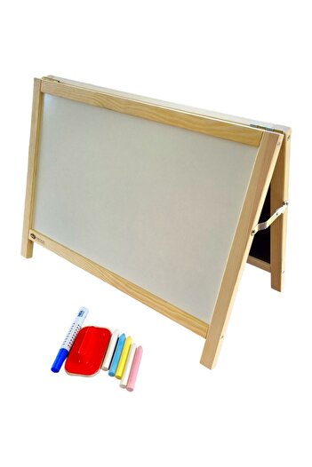 AR MODE Tabletop Children's Blackboard Black and White Double Surface Chalkboard Whiteboard
