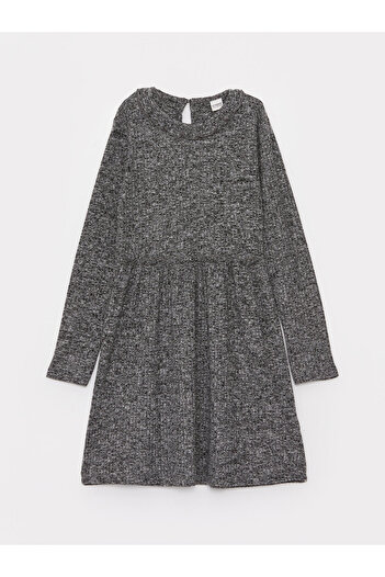 LC Waikiki Crew Neck Long Sleeve Girl's Dress