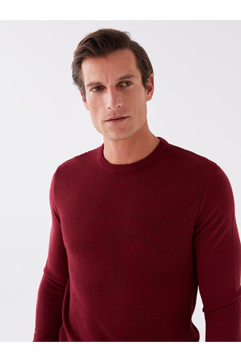 LC Waikiki Men's Knitwear Sweater - Long Sleeve, Crew Neck