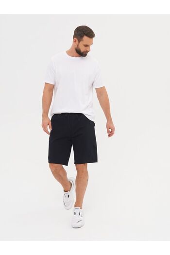 MİSTİRİK Viterbo Model Sports Shorts Cycling Shorts Comfortable Loose Cut Wide Size Combed Cotton Shorts Black Color
