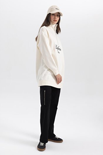 DeFacto Wide Leg Geniş Paça Kargo Cepli Gabardin Pantolon B2694ax23au