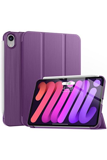 UnDePlus Ipad Mini 6 8.3 inch 2021 Case Pu Leather Smart Case with Stand A2567 A2568 A2569 Compatible