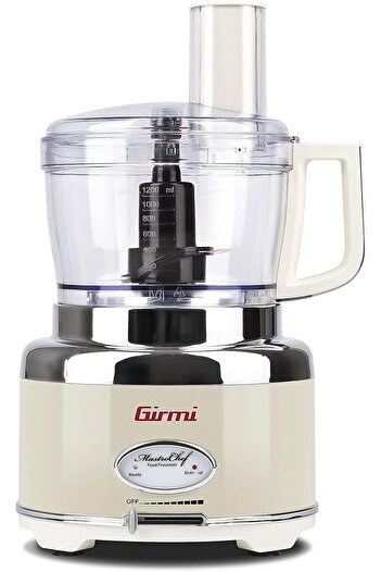 Girmi RB90 Çok Fonksiyonlu Robot "Usta Şef", 600 W, 1,2 Litre, Vintage, Krem