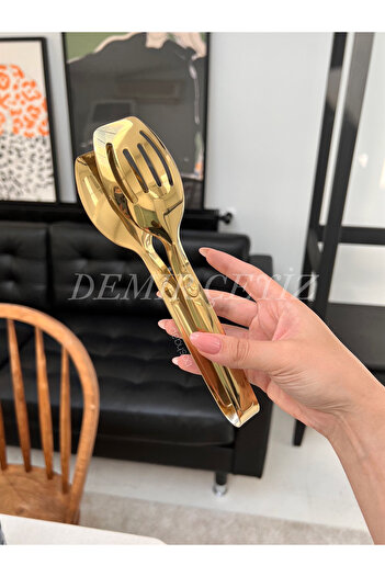 Demir Çeyiz Dmr Life Gold 1 Piece Serving Salad Tongs