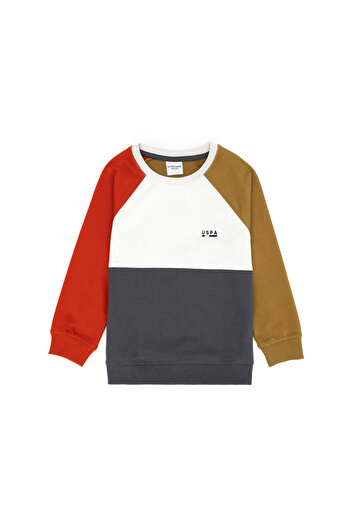 U.S. Polo Assn. ΒΑΣΗ. Polo Assn. Ανδρικό φούτερ ανοιχτό χακί MOKUKIDS