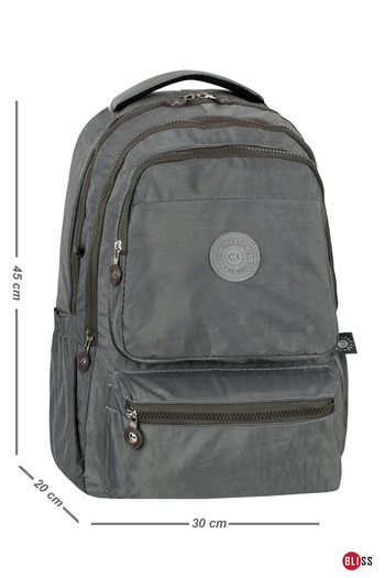 Bliss Unisex Waterproof Clinkle Backpack - Crinkle Fabric
