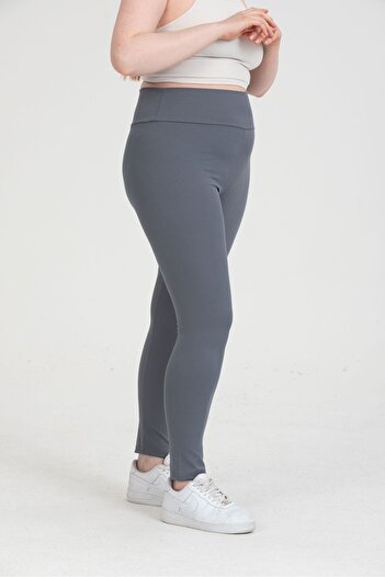 TİGERS TİGERSS women's plus size high waist elasticated ribbed tights