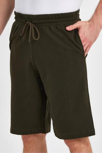 FİHA Men's 2 Thread Pocket Shorts Khaki /Shablak-7520