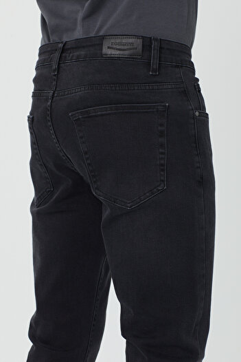 BOSHETTI Essentıals Erkek Koyu Füme Slim Fit Jean