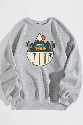 Rokeby Unisex Φούτερ με απλό εμπριμέ Oversize