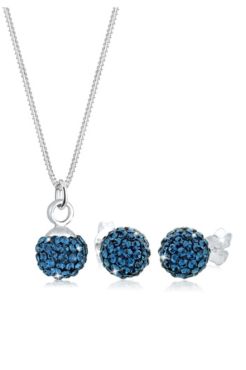 ELLI Schmuckset Kristalle 925 Gümüş