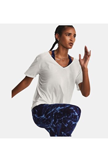 Under Armour Kadın Project Rock Completer Deep V Tişört 1380234-114