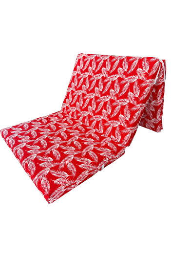 Vip Home Concept Market Ürünleri Katlanır Yer Yatağı (8 CM KALIN)Sünger Yatak 80x180x8 CM-KIRMIZI TÜY