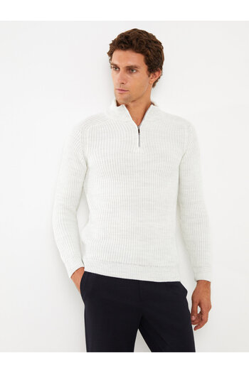 LC Waikiki Strickpullover für Herren – Stehkragen, lange Ärmel