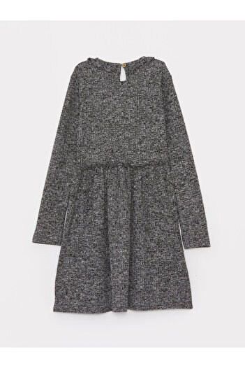 LC Waikiki Crew Neck Long Sleeve Girl's Dress
