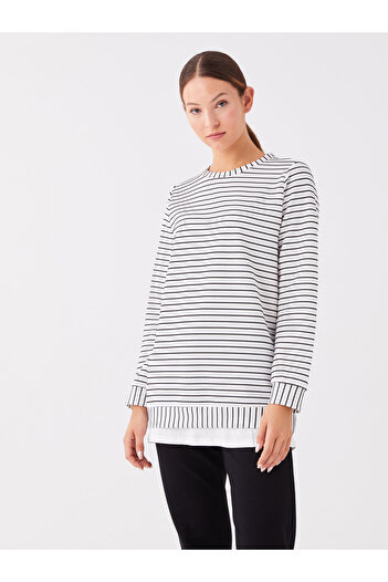 LC Waikiki Crew Neck Striped Long Sleeve Women's Tunic
