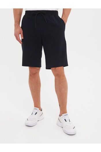 MİSTİRİK Viterbo Model Sports Shorts Cycling Shorts Comfortable Loose Cut Wide Size Combed Cotton Shorts Black Color