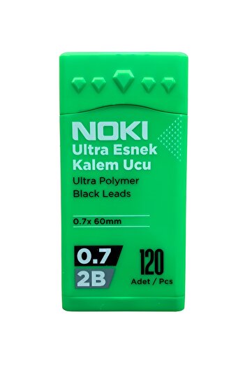 Noki Licensed 2b Ultra Flexible Pen Tip 0.7 Mm 120 Pieces - 1 Piece Green