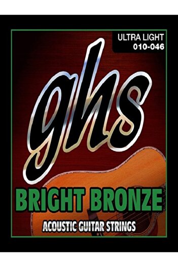 GHS BB10U Bright Bronze Acoustic Guitar 0.10 Sets of Strings