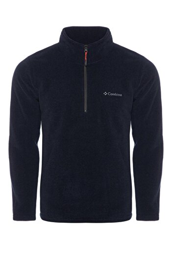 MAXIMILLIAN Ανδρικό Fleece Navy Blue Χρώμα με μισό φερμουάρ γιακά Bato Fleece εξωτερικού χώρου