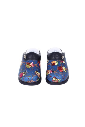 Hipokrat Medikal Sabo Hippocrates Sabo Medical Nurse Doctor Patterned Orthopedic Slippers Navy Blue