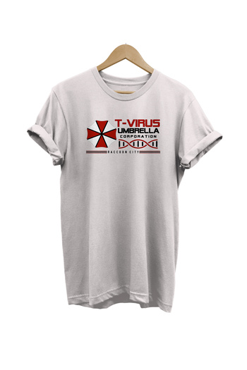 remonz Resident Evil Printed 100% Cotton Oversize White T-shirt