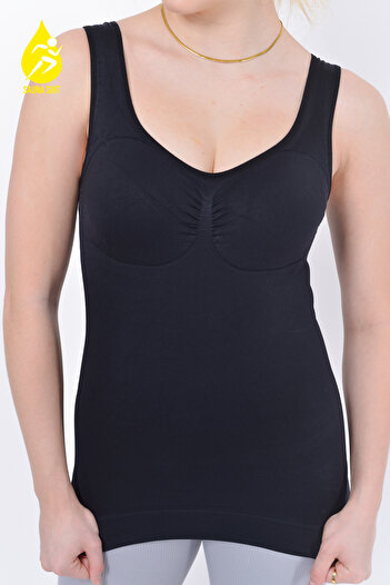 SAUNA SUIT Black Premium Women's Corset Athlete, Chest and Waist Enhancer, Belly Slimming, Helping Upright Posture