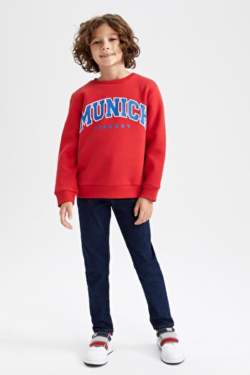 DeFacto Boy's Crew Neck Sweatshirt