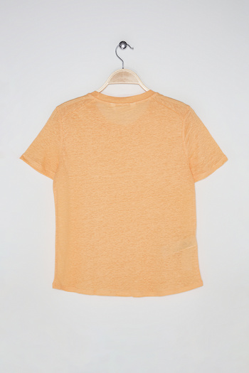 MANGO Woman Women's Orange T-Shirt 27705800