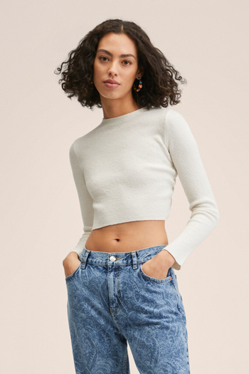 MANGO 27055801 Women/Girls Ecru