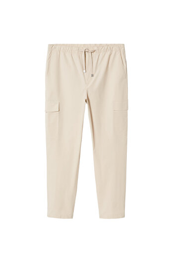 MANGO Man Bej Erkek Pantolon 37000648