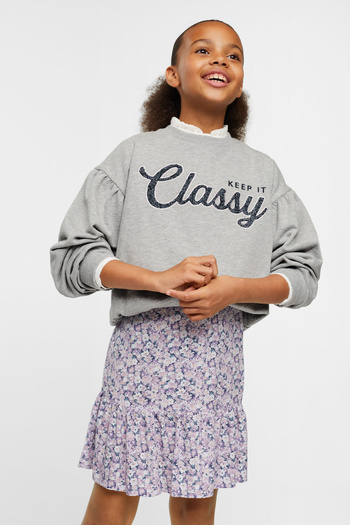 MANGO Kids Girl's Lilac Skirt