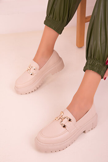 SOHO Beige Women's Casual Shoes 18354