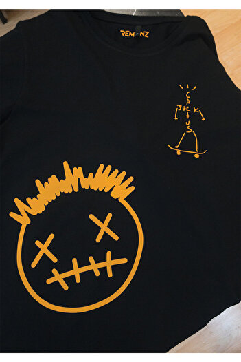 remonz Cactus Jack Printed 100% Cotton Oversize T-shirt