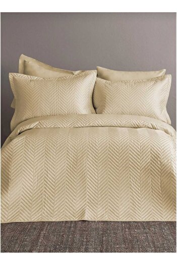 İssimo SATIN BED COVER SET DOUBLE PERSON ORCHID CREAM