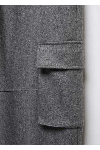 MANGO Woman Wool blend cargo pants