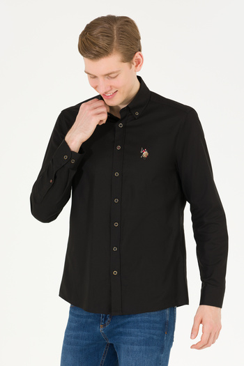 U.S. Polo Assn. BASE. POLO MEN'S SILIMFIT SPORTS COTTON SHIRT G081SZ004.000.1672341 CEDCOLOR