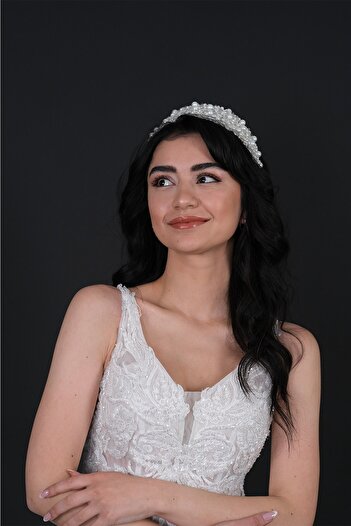 Hobigram Hairband Bridal Tiara Hair Accessory for the Most Beautiful Brides – Crown, Crystal Stone, Stylish Model, Bridal Tiara –