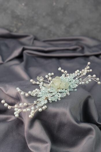 Hobigram Hair Accessory Water Green Irem Pearl Beaded Hair and Turban Accessory – Other Hair Accessories – Other