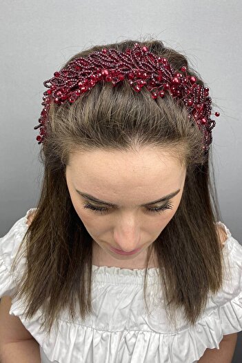 Hobigram Accesoriu pentru mireasă Burgundy Yaren Accesoriu pentru păr pentru mireasă – Alte accesorii pentru păr, Design elegant – Alte accesorii pentru păr A