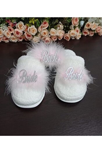 Hobigram Види тапочок Набір тапочок і весільної корони Bride – тапочки, стильний дизайн, жіночі аксесуари
