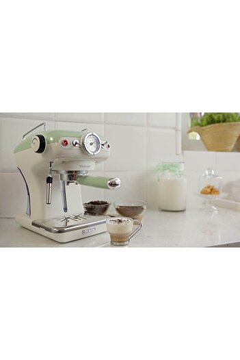 ARIETE Vintage Cappuccino-espresso Makinesi Yeşil