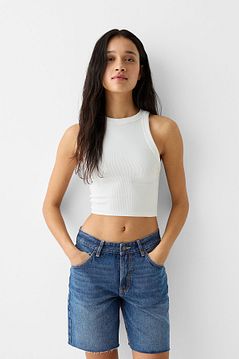 Bershka Vintage denim bermuda Fiyat Yorumlar Trendyol